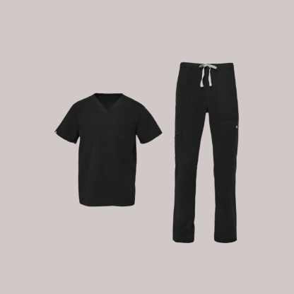 Comfortable Scrub Set For Men With Three Pocket Top And Jogger Pants