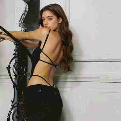 Minimal Side Strap Cutout Bodysuit