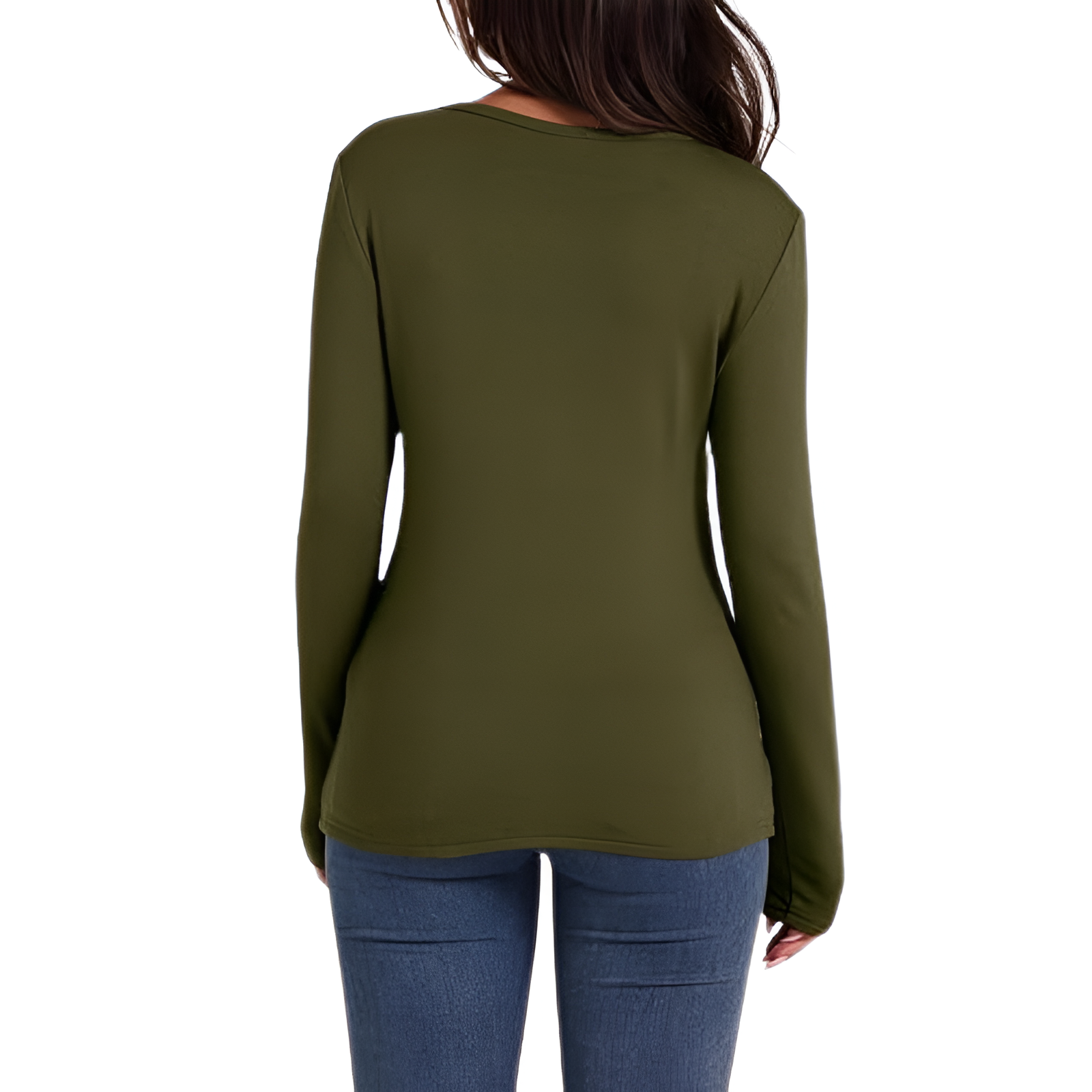 Soft Fleece Lined Long Sleeve Thermal Top For Women