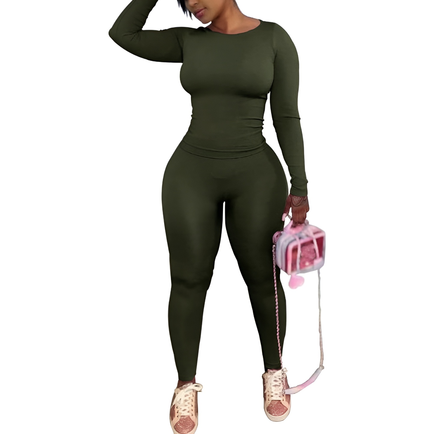 Two Piece Track Suits For Women With Long Sleeve Workout Top And Pants