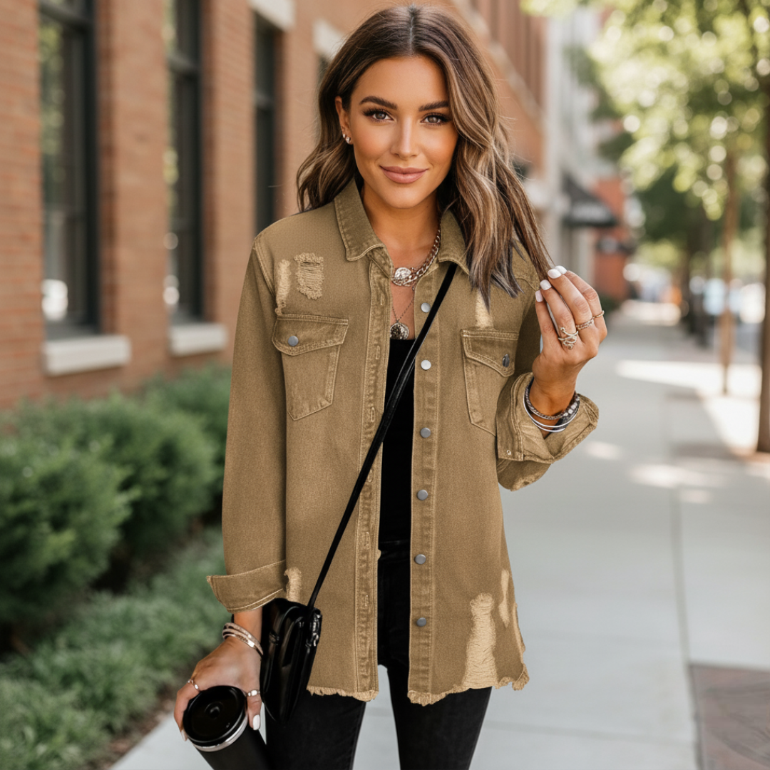 Oversized Denim Jacket For Women