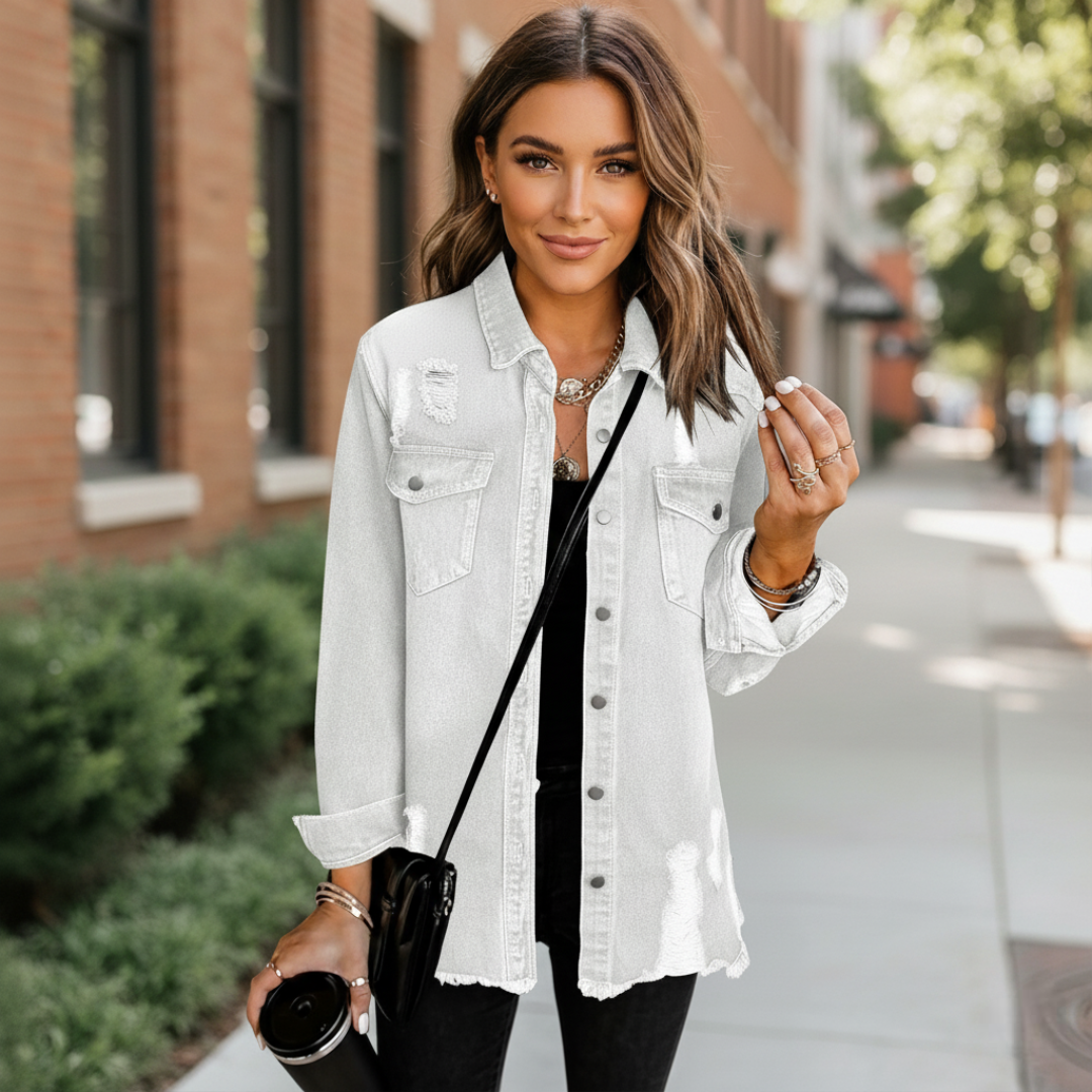 Oversized Denim Jacket For Women