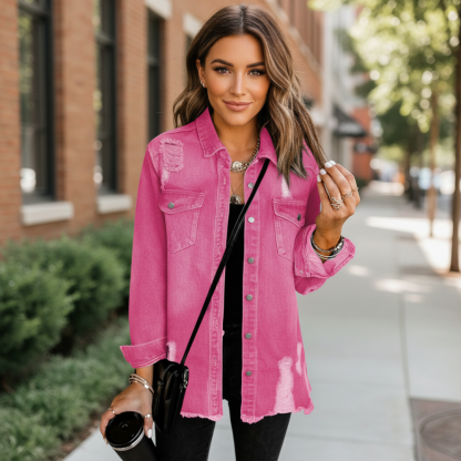 Oversized Denim Jacket For Women