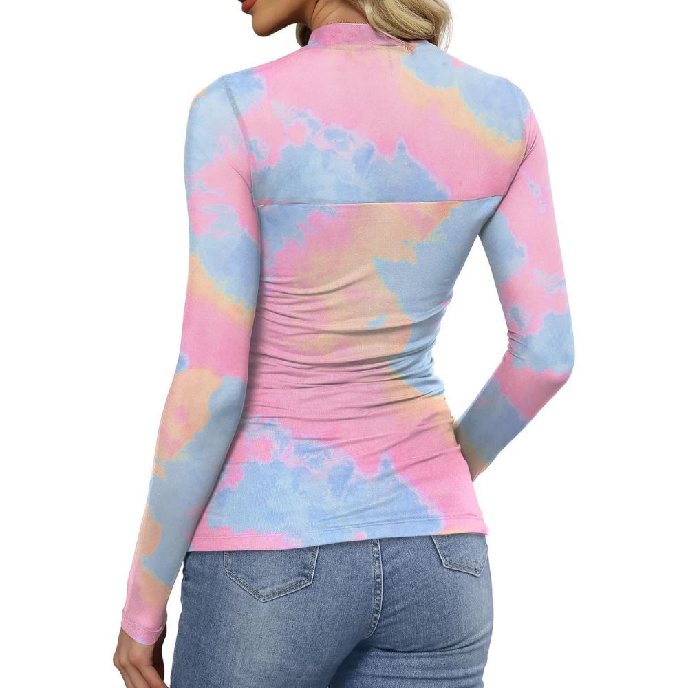 Mesh Long Sleeve Shirts Fashion Clothing Turtle Necks