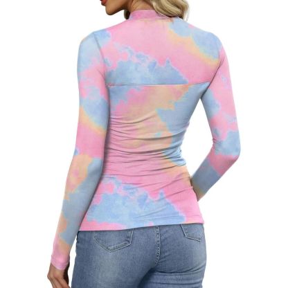 Mesh Long Sleeve Shirts Fashion Clothing Turtle Necks