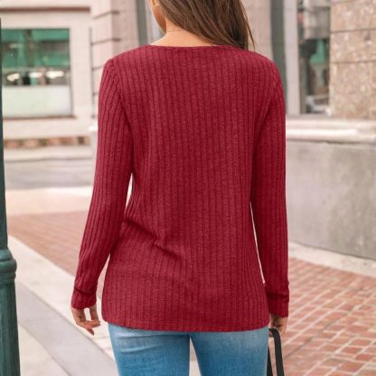 Women's Lace Long Sleeve Shirt Fall Top Fashion Casual Tunic Sweaters Mesh