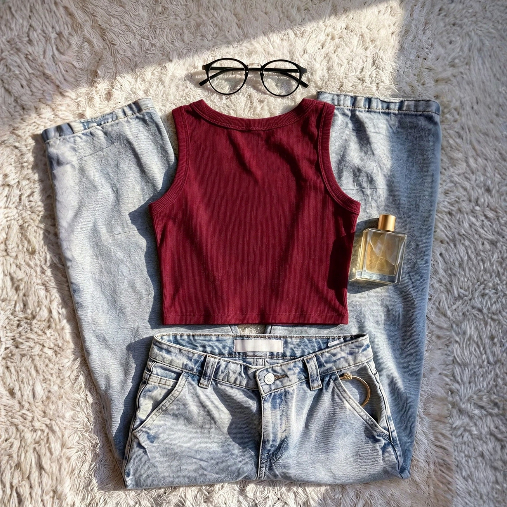 Summer Cropped Tank Top For Everyday Casual Wear