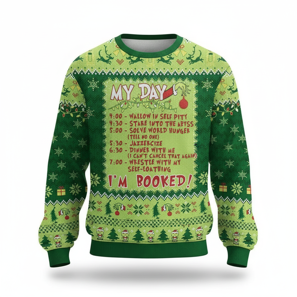Funny Xmas Schedule Christmas Sweater
