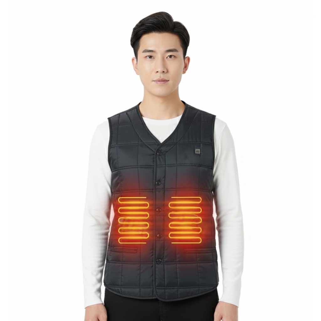 USB Heated Adjustable Vest Panel Device
