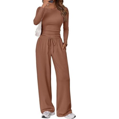 Women's 2 Piece Matching Lounge Set Long Sleeve