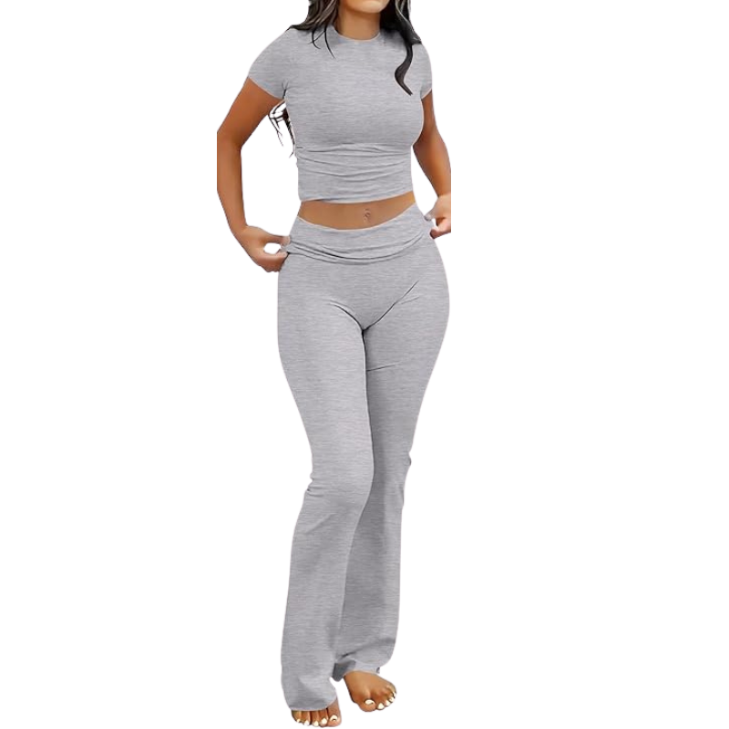 Lounge Sets for Women 2 Piece Foldover Yoga