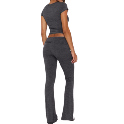 Lounge Sets for Women 2 Piece Foldover Yoga