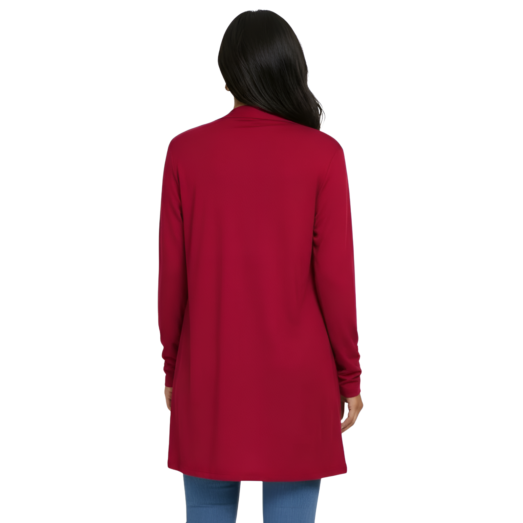 Lightweight Casual Open Front Long Cardigan With Pockets