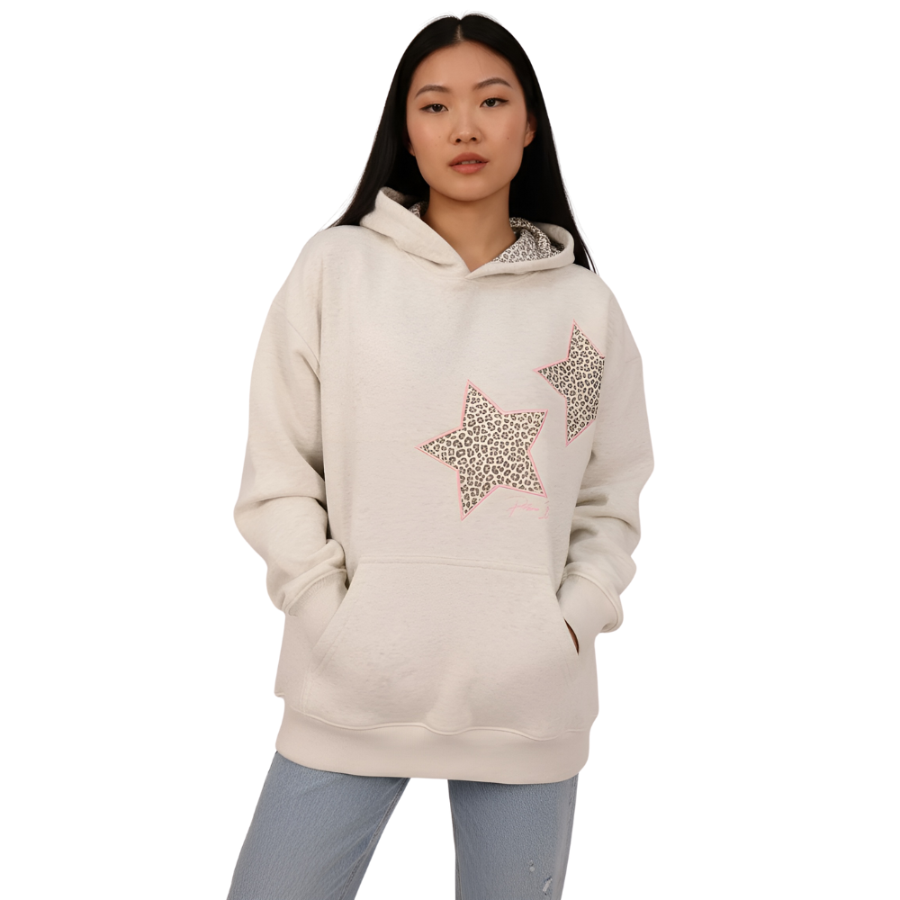 Coastal Themed Printed Hoodie