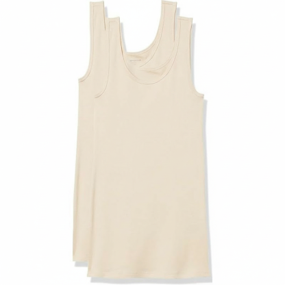 Pack Of 2 Slim Fit Sleeveless Tank Top For Women