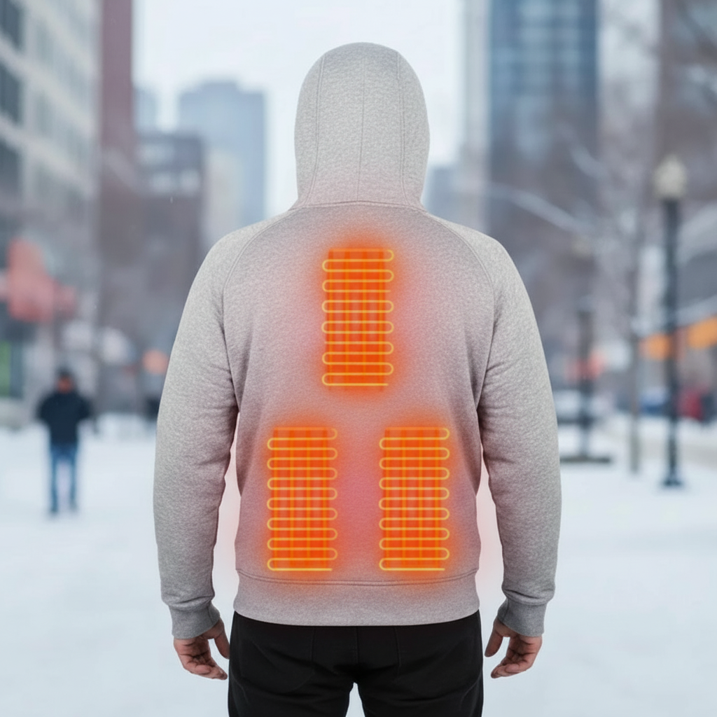 USB Heated Adjustable Hoodie Panel Device