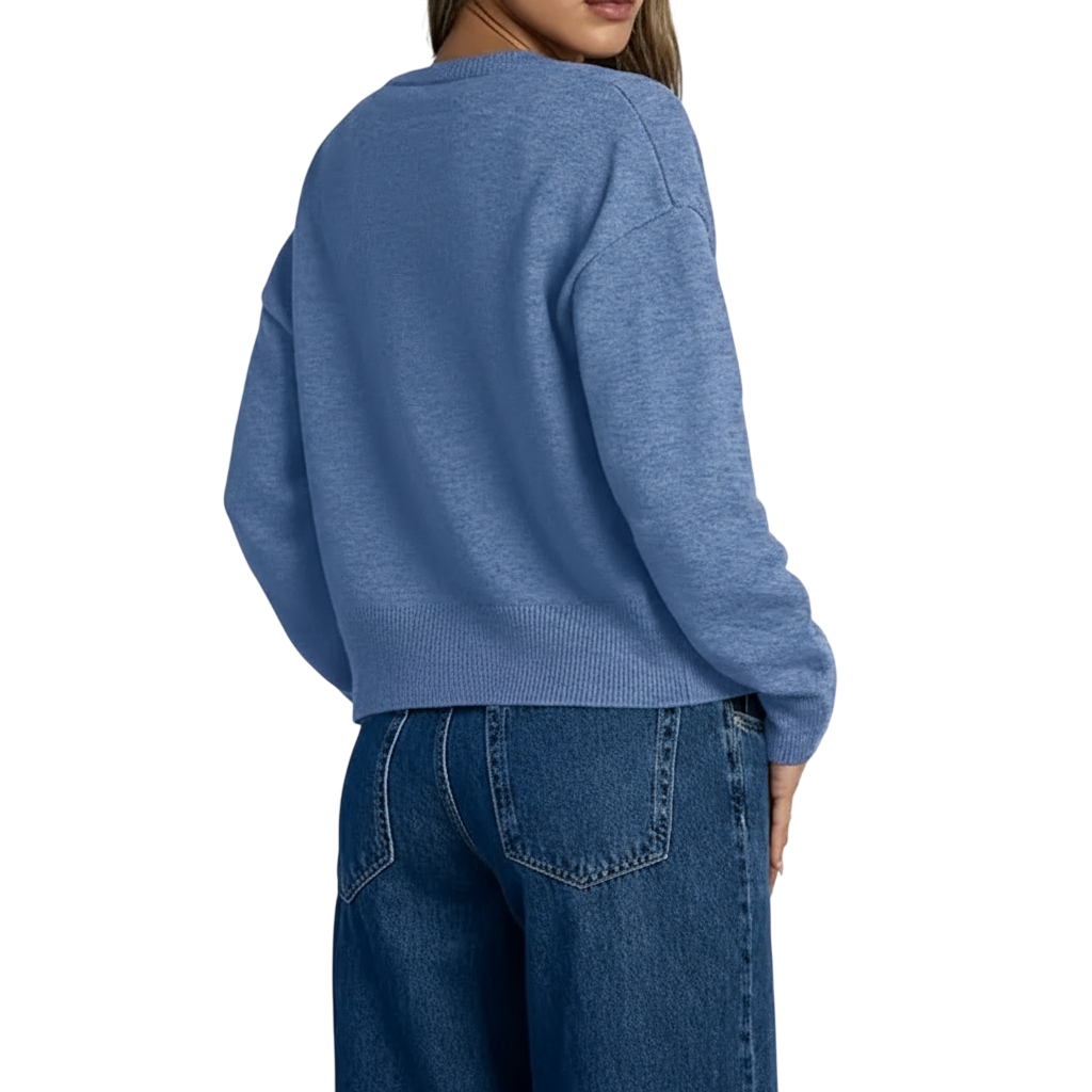 Cropped Lightweight Button Front Cardigan Sweater For Women