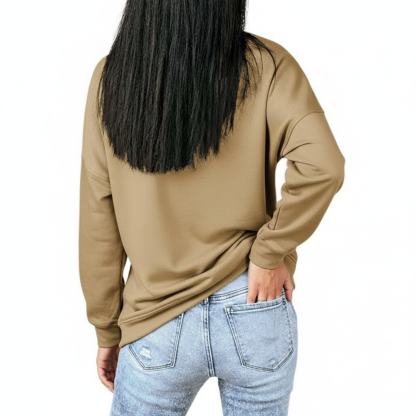 Casual Loose Fit Soft Pullover For Women