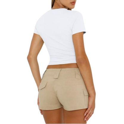 Women's Short Sleeve T Shirts Summer Crop Tops