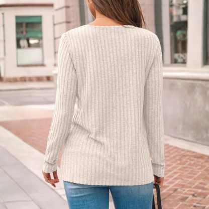 Women's Lace Long Sleeve Shirt Fall Top Fashion Casual Tunic Sweaters Mesh