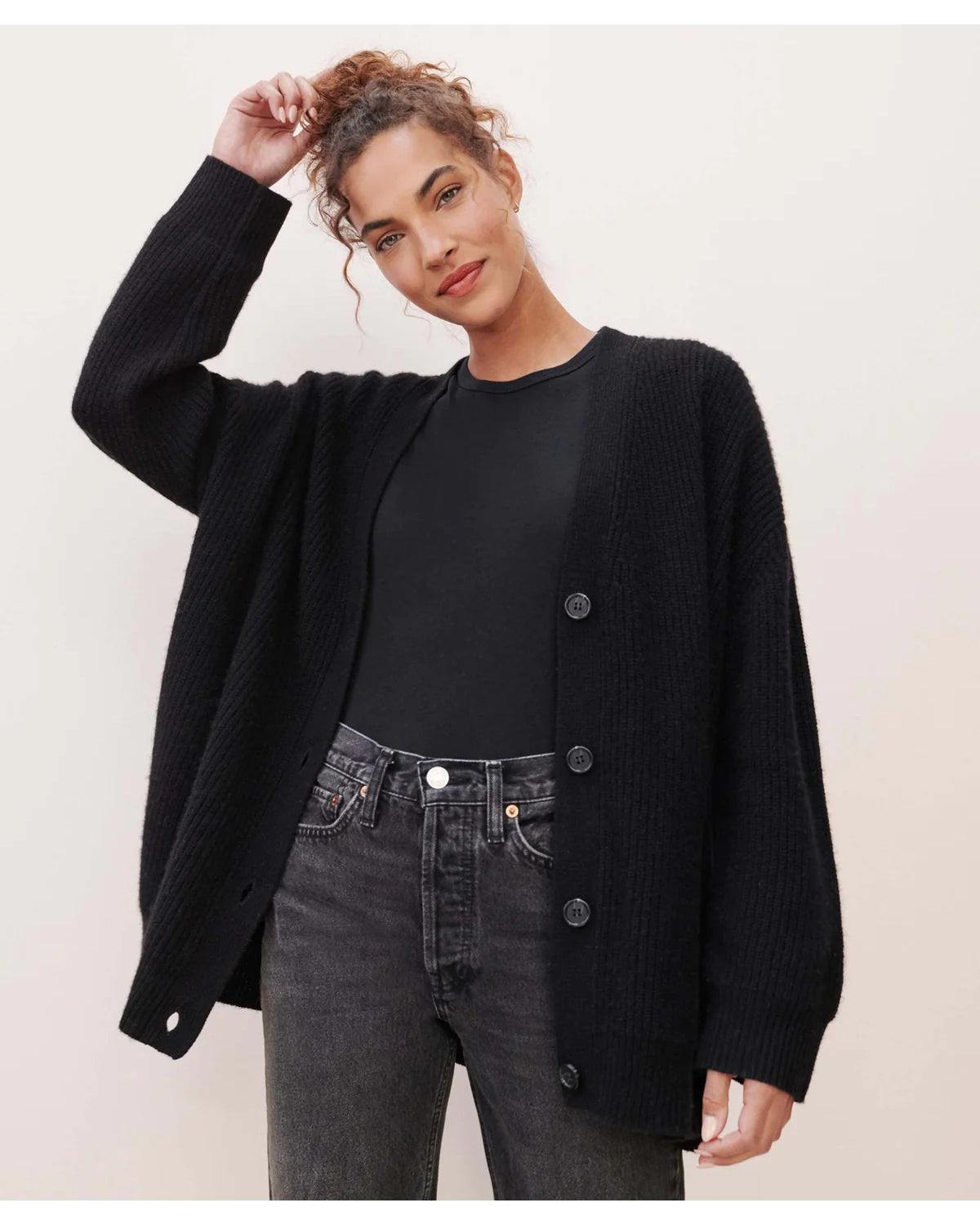 Women's Casual Cocoon Cardigan-Comfy Blouse