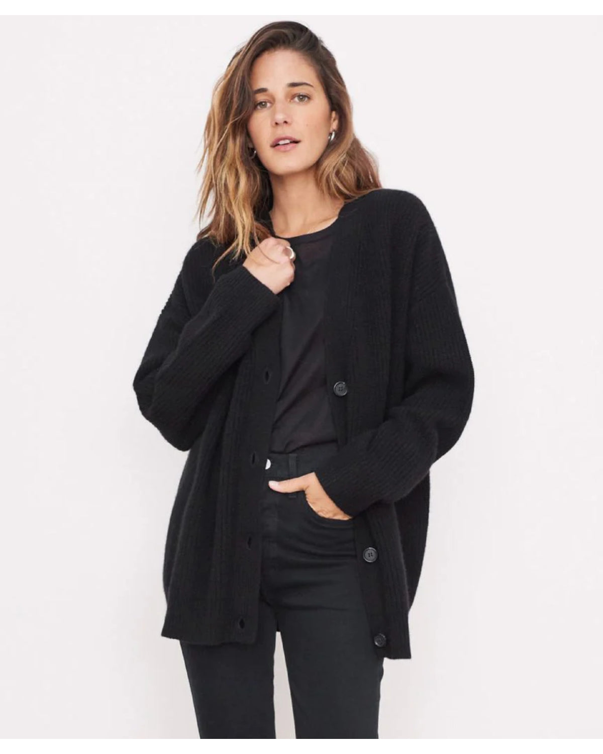 Women's Casual Cocoon Cardigan-Comfy Blouse