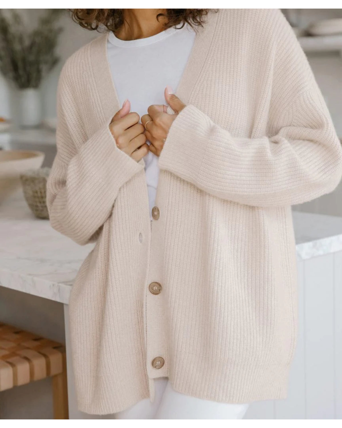 Women's Casual Cocoon Cardigan-Comfy Blouse