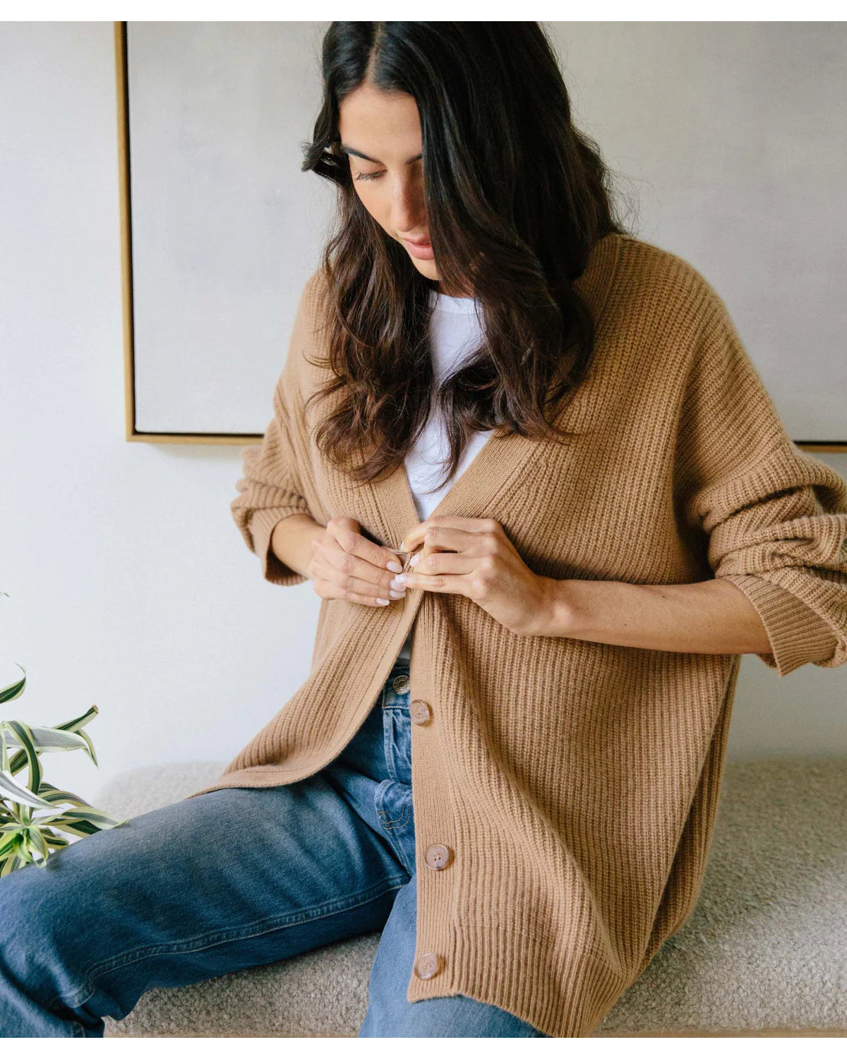 Women's Casual Cocoon Cardigan-Comfy Blouse