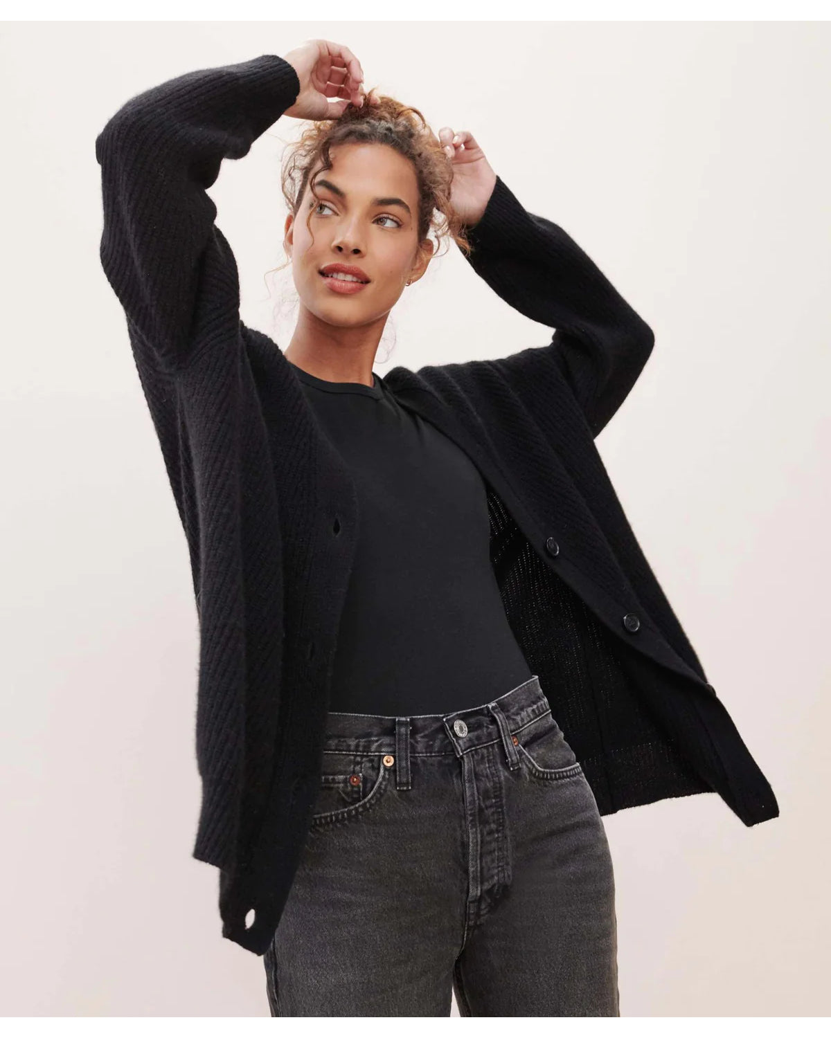 Women's Casual Cocoon Cardigan-Comfy Blouse