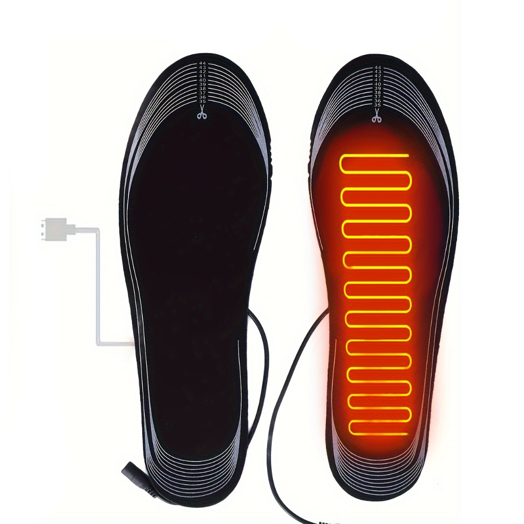 Electric Heated Shoe Insoles With Adjustable Temperature And USB Powered