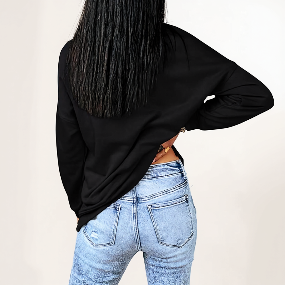 Women Casual Crew Neck Sweatshirt