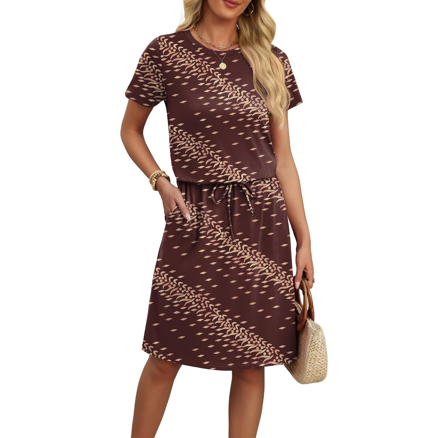 Casual Summer Sundress With Pockets For Women