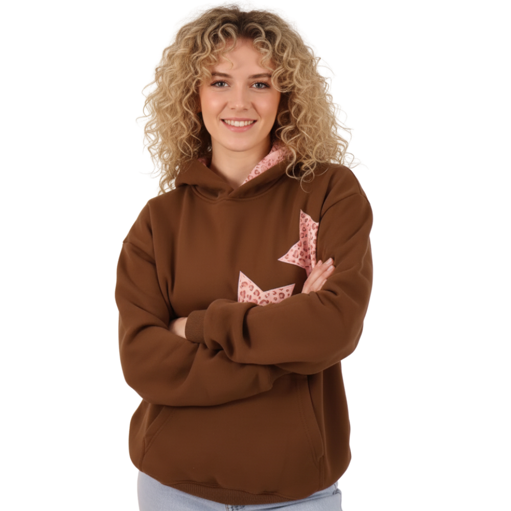 Coastal Themed Printed Hoodie