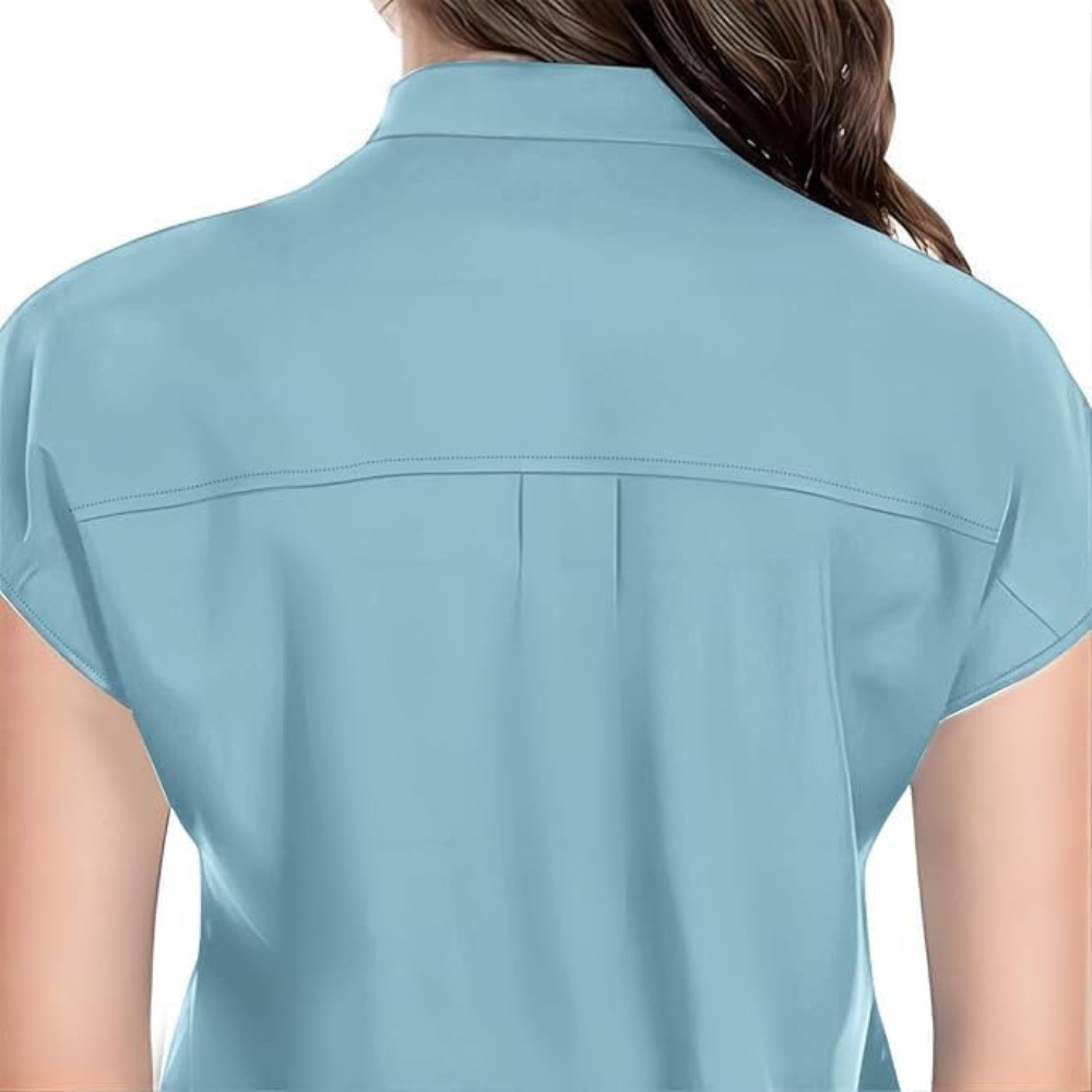 Women 6 Pocket Scrubs Set  Modern Medical Uniform Top and Jogger Pants