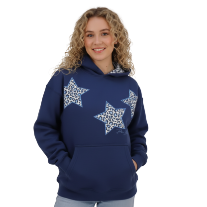 Coastal Themed Printed Hoodie