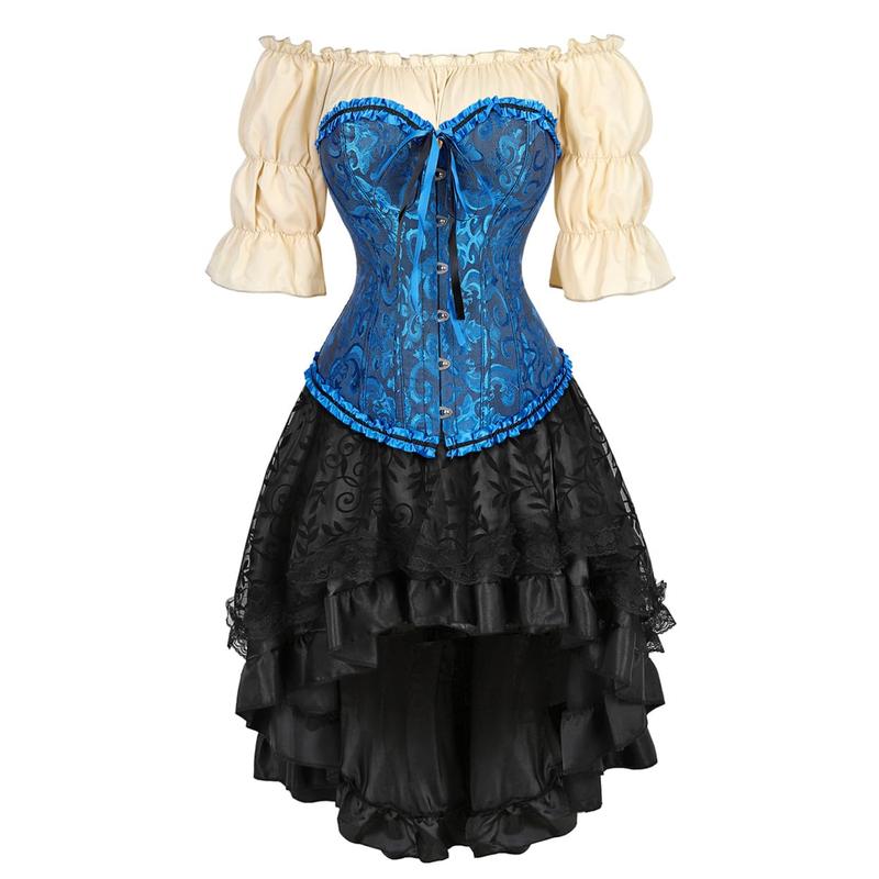 3 Piece Halloween Party Corset Dress For Women