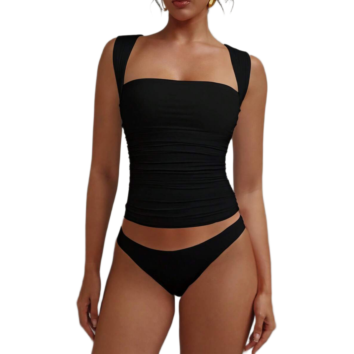 Casual Fitted Sleeveless Collared Camisole Top For Women