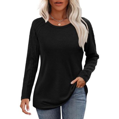 Long Sleeve Shirts for Women's Crewneck Oversized Sweatshirt Tunic Tops