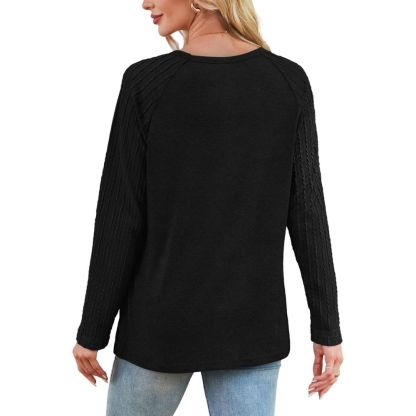 Long Sleeve Shirts for Women's Crewneck Oversized Sweatshirt Tunic Tops