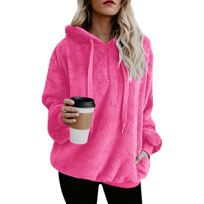 Oversized Long Sleeve Pullover Hoodies With Pocket For Women