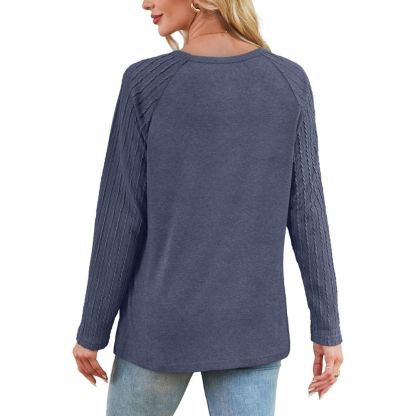 Long Sleeve Shirts for Women's Crewneck Oversized Sweatshirt Tunic Tops