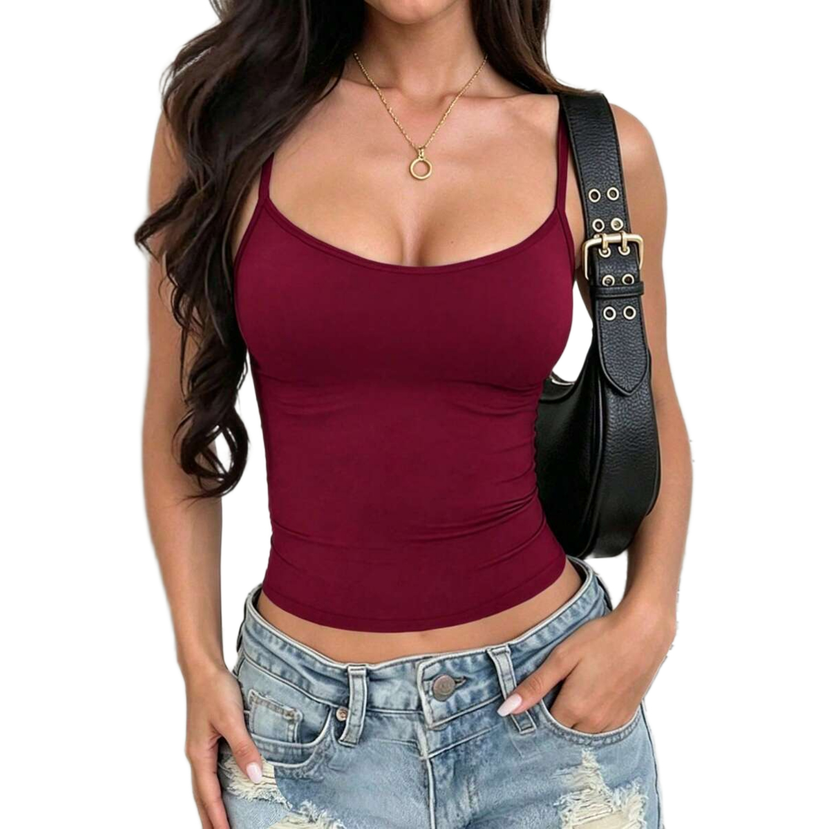 Casual Versatile Slim Fit Camisole Top For Women