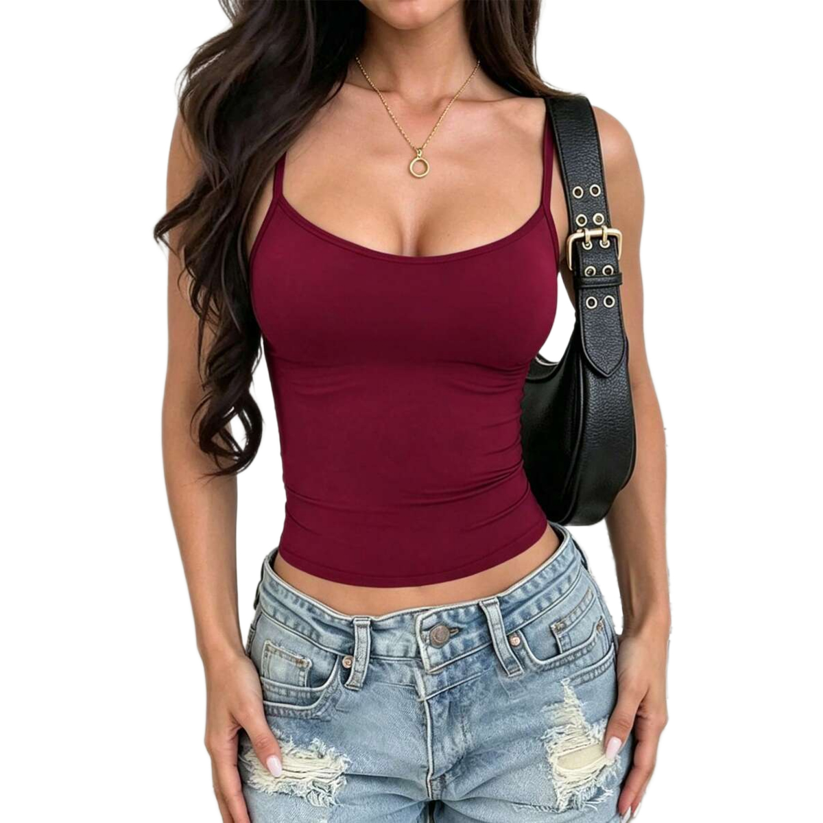 Casual Versatile Slim Fit Camisole Top For Women