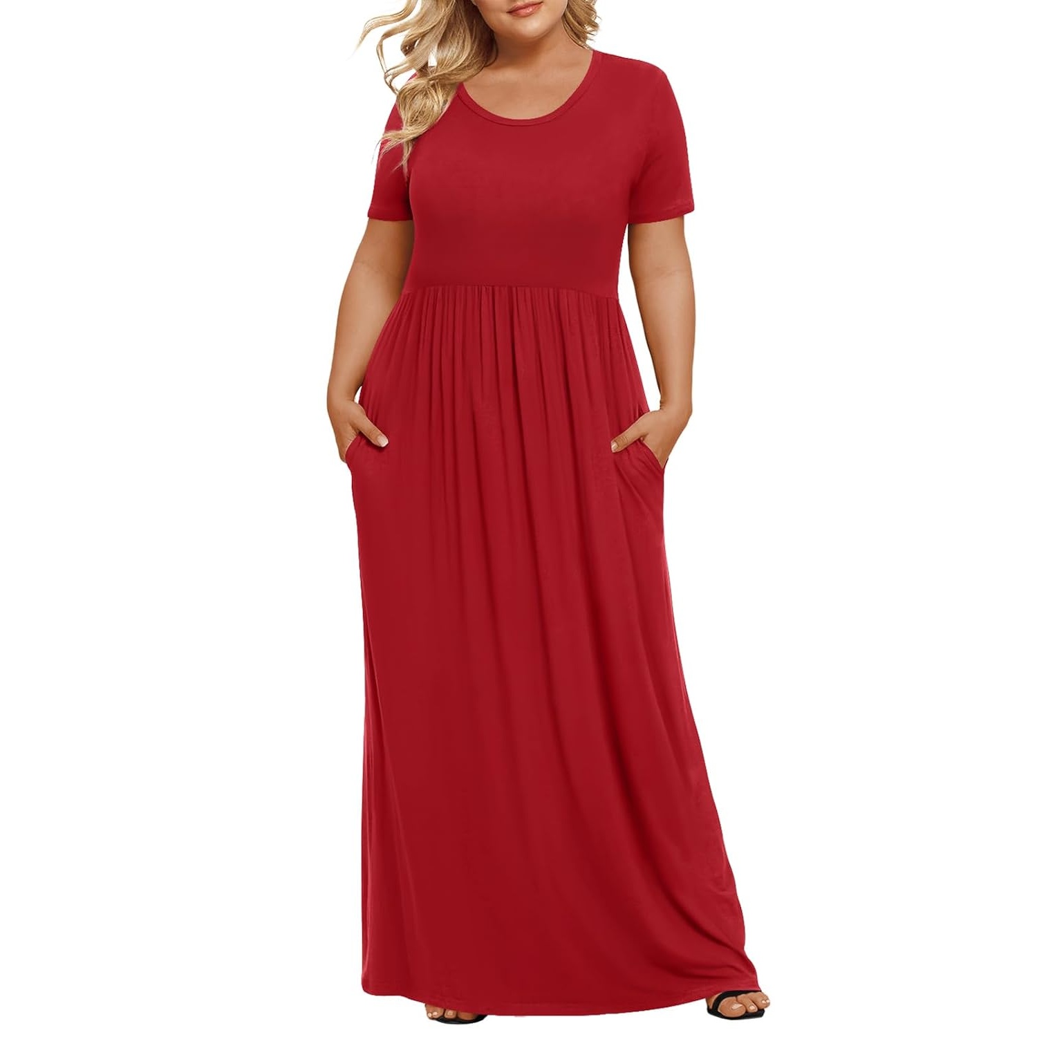 Casual Short Sleeve Maxi Dress For Women