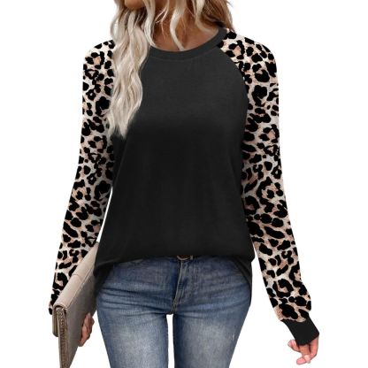 Long Sleeve Shirts for Women Color Tops Casual Crewneck Basic Tees
