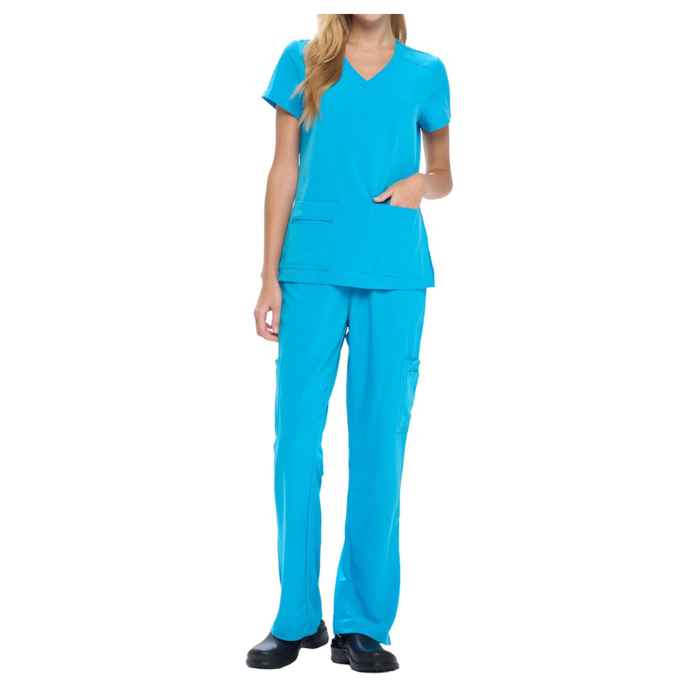 Top And Cargo Pant Scrub Set