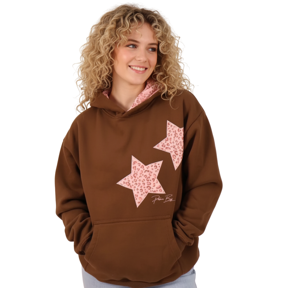 Coastal Themed Printed Hoodie