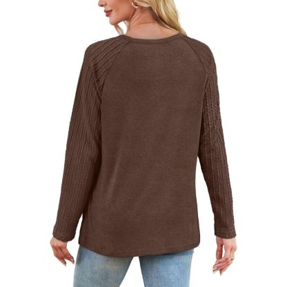 Long Sleeve Shirts for Women's Crewneck Oversized Sweatshirt Tunic Tops