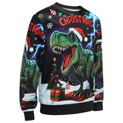 Funny 3D Print Christmas Ugly Sweater For Men And Women