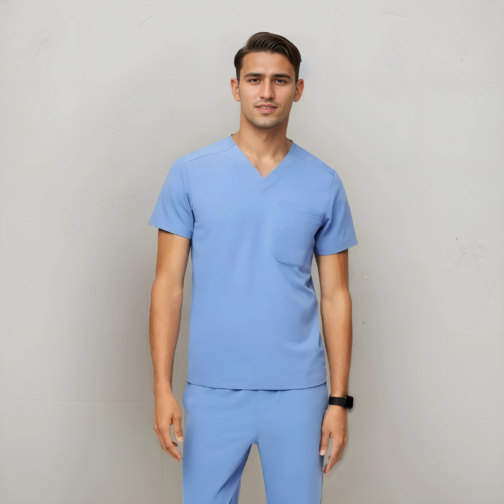 Leon Three Pocket Scrub Top